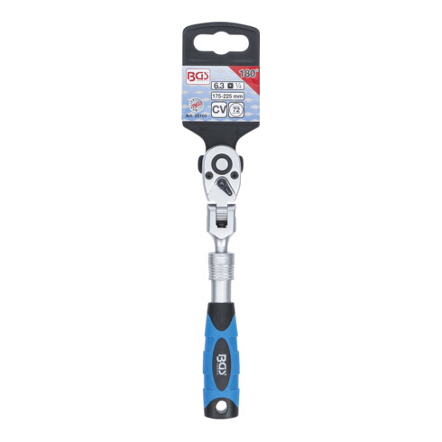 BGS Cliquet réversible extensible 6,3 mm (1/4") 175 - 225 mm