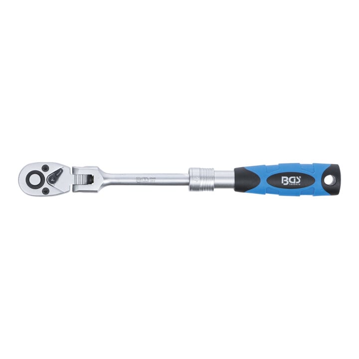 BGS Cliquet réversible extensible 6,3 mm (1/4") 175 - 225 mm