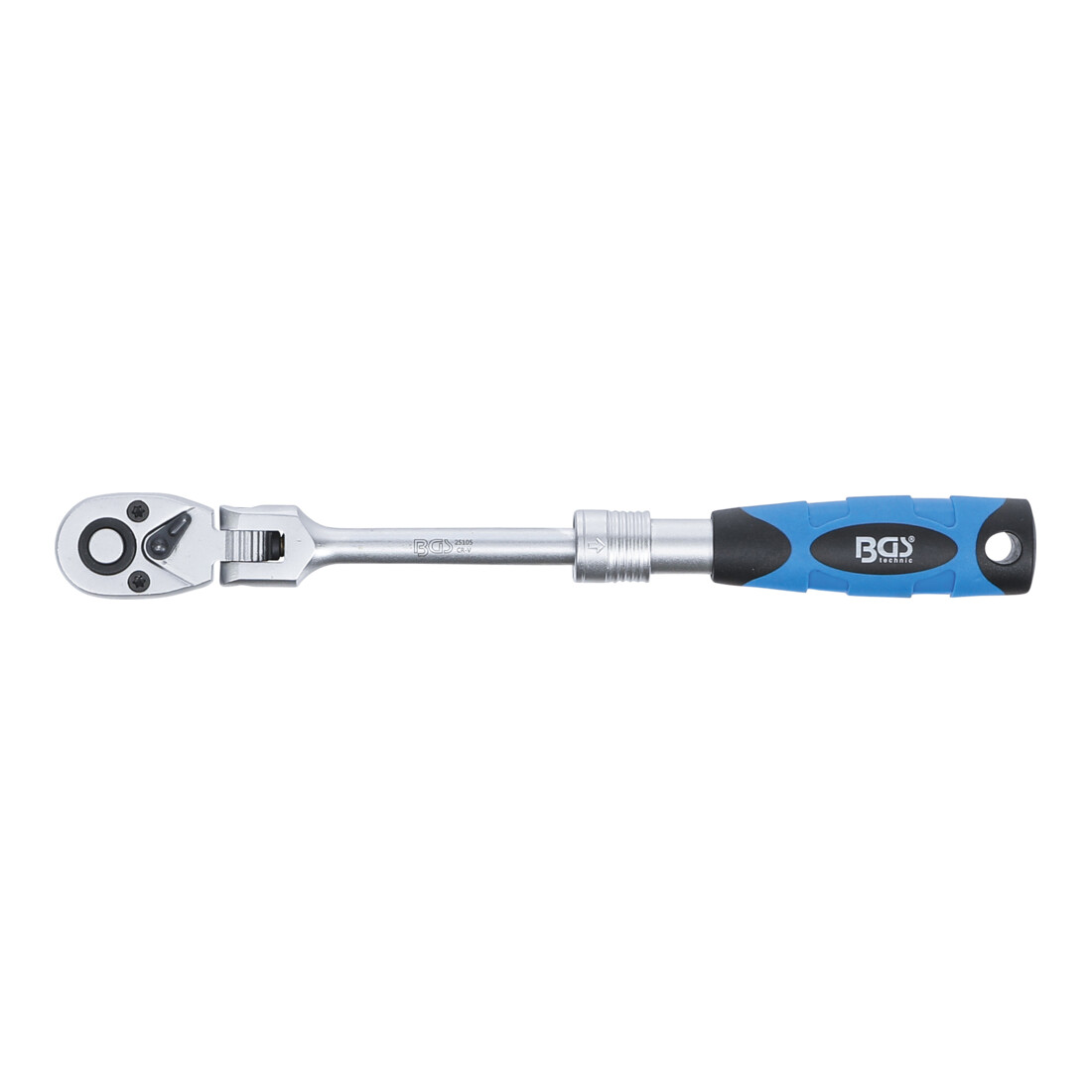 BGS Cliquet réversible extensible 6,3 mm (1/4") 175 - 225 mm