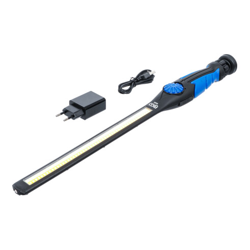 Kamtop Arbeitsleuchte wiederaufladbare COB LED Inspektion Taschenlampe Arbeitsleuchte mit USB Ladekabel super helle magnetische Inspektionsleuchten-Blau 