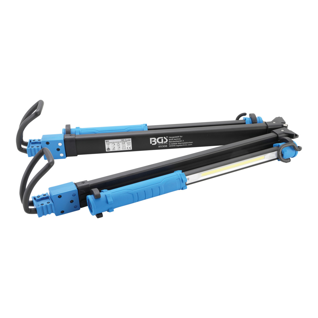 BGS COB-LED-Motorhauben-Leuchte mit Akku & Expanderhalterung 2 COB-LED Arbeits-Handleuchten