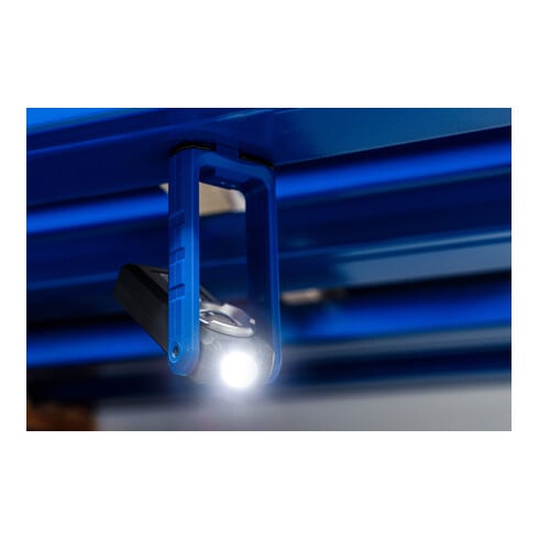 BGS COB-LED-werkplaatslamp met magneet en haak, inklapbaar, met inductief opladen