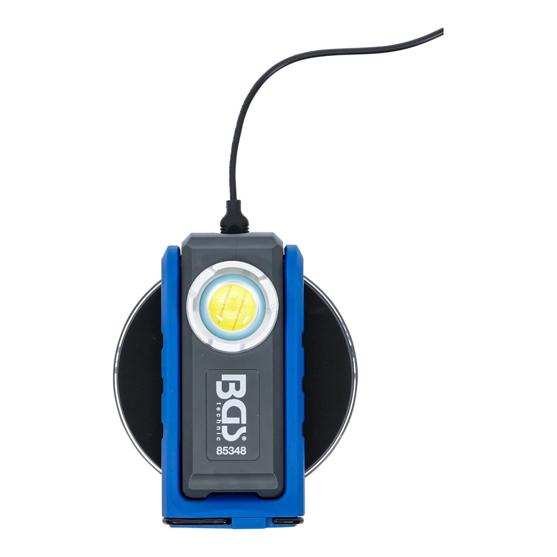 BGS COB-LED-Werkstattleuchte mit Magnet und Haken, klappbar, mit induktiver Ladefunktion