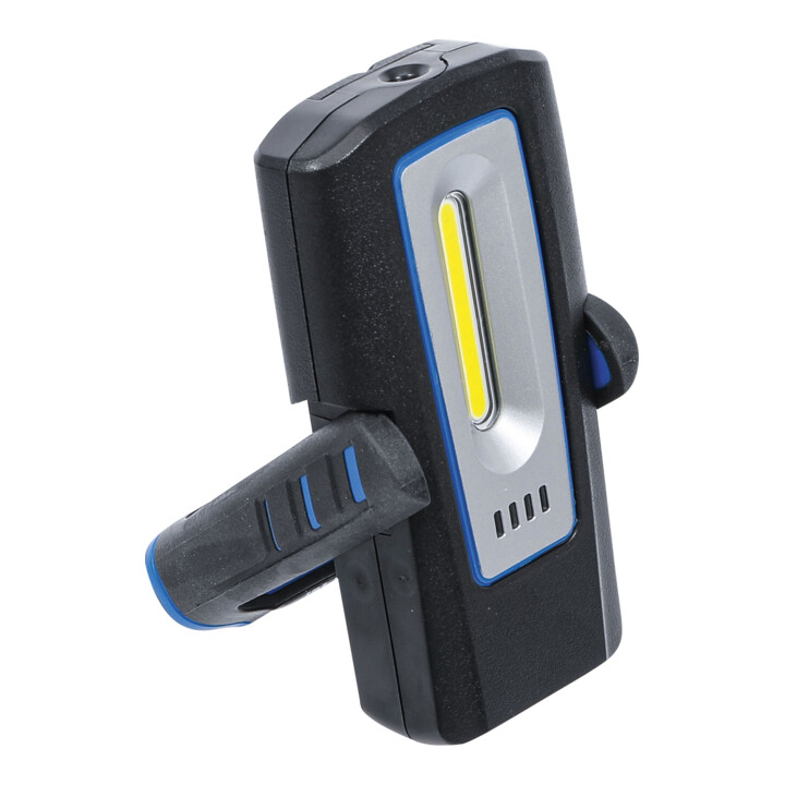 BGS COB-LED-Werkstattleuchte mit Magnet und Haken klappbar mit induktiver Ladefunktion