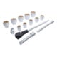 BGS Coffret de douilles 25 mm (1") 15 pièces Kraftmann