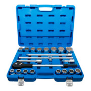 BGS Coffret de douilles douze pans 20 mm (3/4") 21 pièces