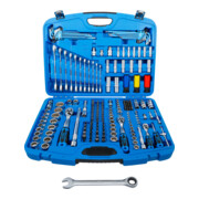 BGS Coffret de Douilles Gear Lock 6,3 mm (1/4") / 10 mm (3/8") / 12,5 mm (1/2") 218 pièces
