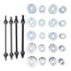 BGS Coffret d'extraction de roulements et de silenblocs avec 4 vis 24 pièces