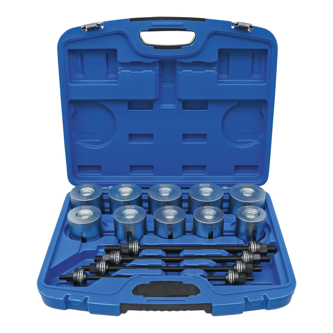 BGS Coffret d'extraction de roulements et de silenblocs avec 4 vis 24 pièces