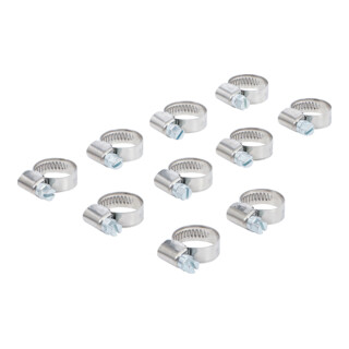BGS Colliers inoxydable 12 x 20 mm 10 pièces