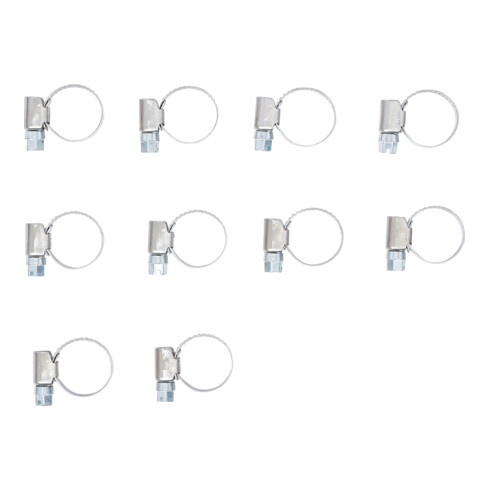 BGS Colliers inoxydable 12 x 20 mm 10 pièces