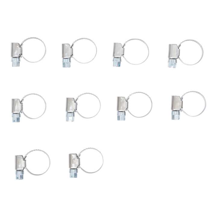 BGS Colliers inoxydable 12 x 20 mm 10 pièces