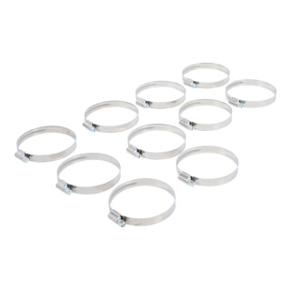 BGS Colliers inoxydable 60 x 80 mm 10 pièces