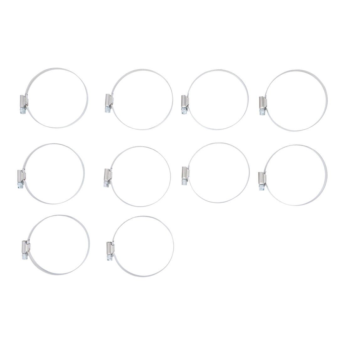 BGS Colliers inoxydable 60 x 80 mm 10 pièces