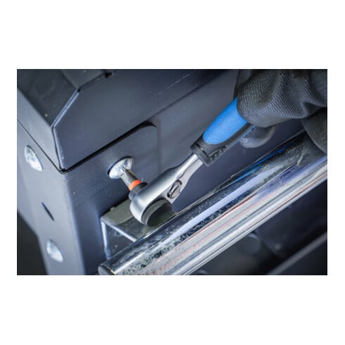 BGS Color-bitset met bitratel, aandrijving buitensleutel 6,3 mm (1/4"), 43-dlg.