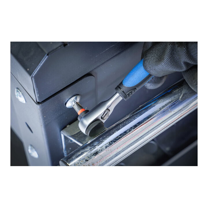 BGS Color-bitset met bitratel, aandrijving buitensleutel 6,3 mm (1/4"), 43-dlg.