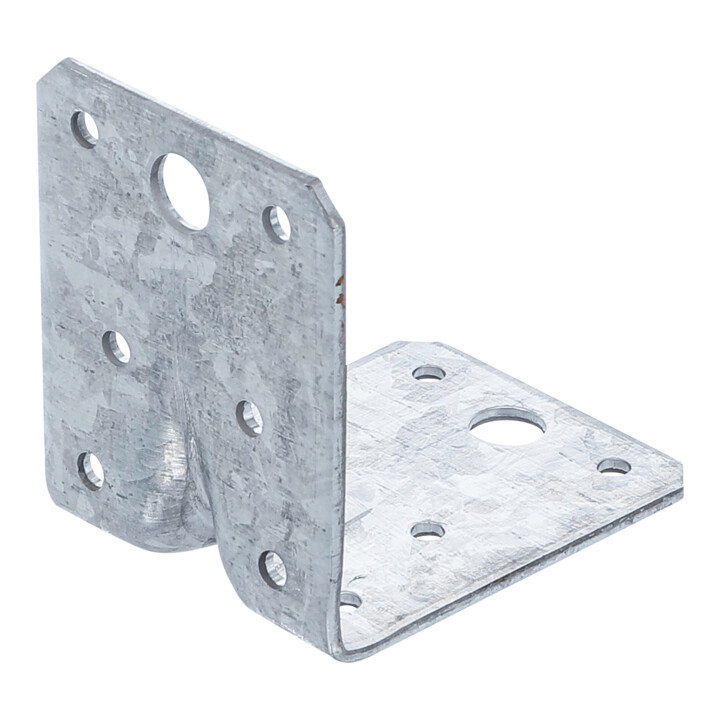 BGS Connecteur d’angle avec bourrelet (renforcement) 70 x 70 x 55 x 2,5 mm Packe Économie 25 pièces