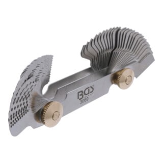 BGS Contafiletti doppio, 52 lamine metriche 0,25 - 6,0mm, Whitworth 4G - 62G