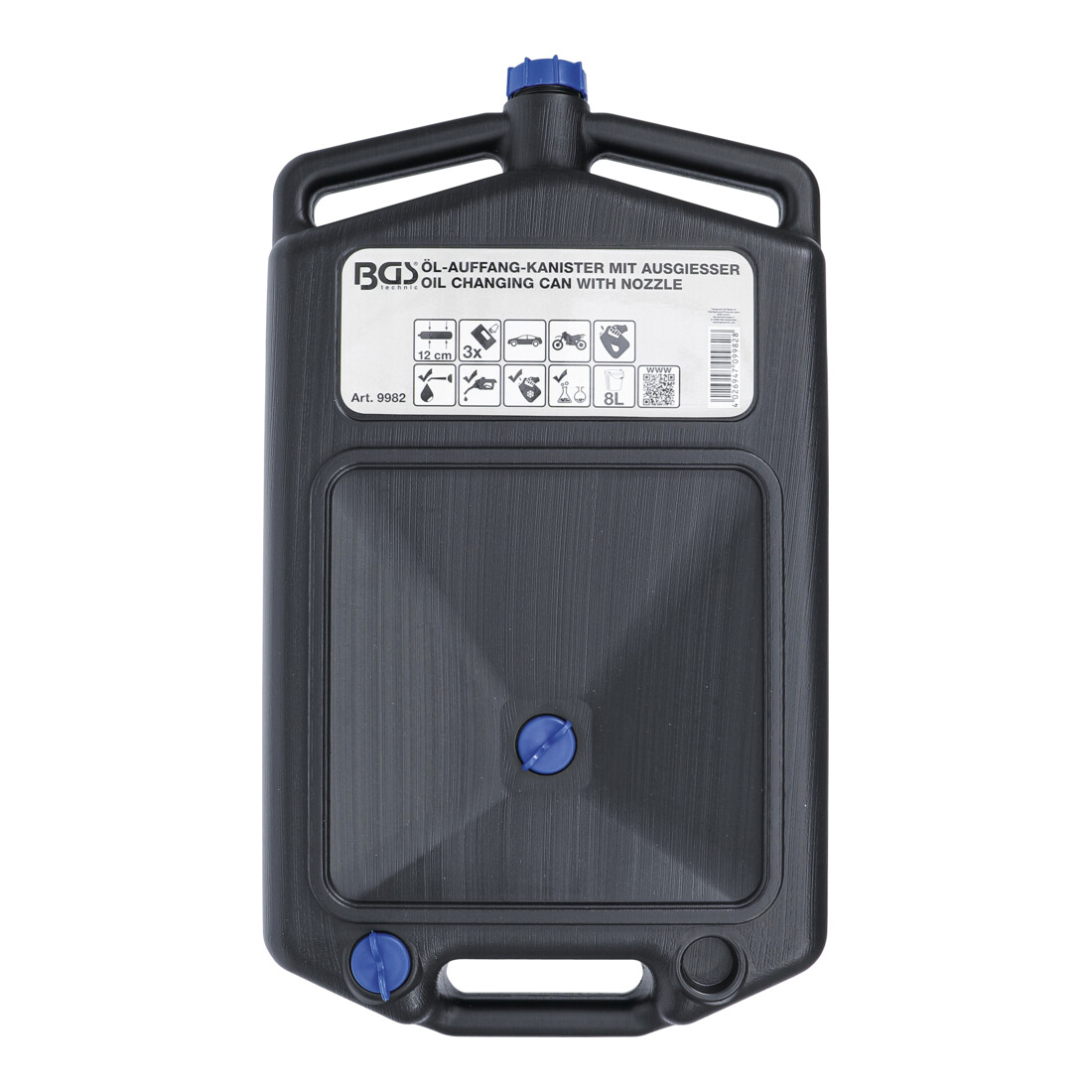 BGS Contenitore di raccolta olio, con beccuccio 8 l