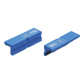BGS Coppia copriganasce per morsa da banco, plastica, larghezza 100 mm, 2pz.