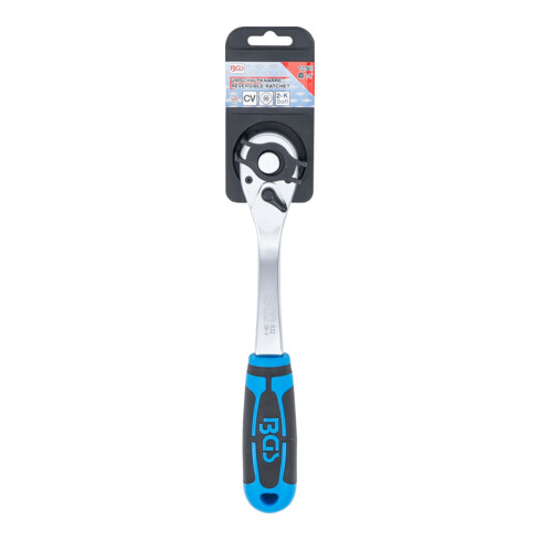 BGS Cricchetto reversibile, dentatura fine, 12,5 mm (1/2)"