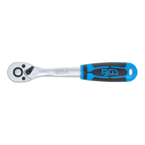 BGS Cricchetto reversibile, dentatura fine, uscita quadro esterno 6,3mm (1/4")