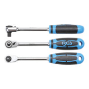 BGS Cricchetto reversibile, dentatura fine, uscita quadro esterno 6,3mm (1/4")-1