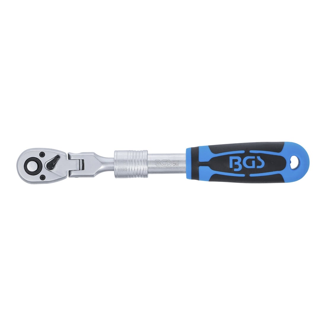 BGS Cricchetto reversibile, estensibile, snodabile, 6,3mm (1/4"), 210 - 250mm