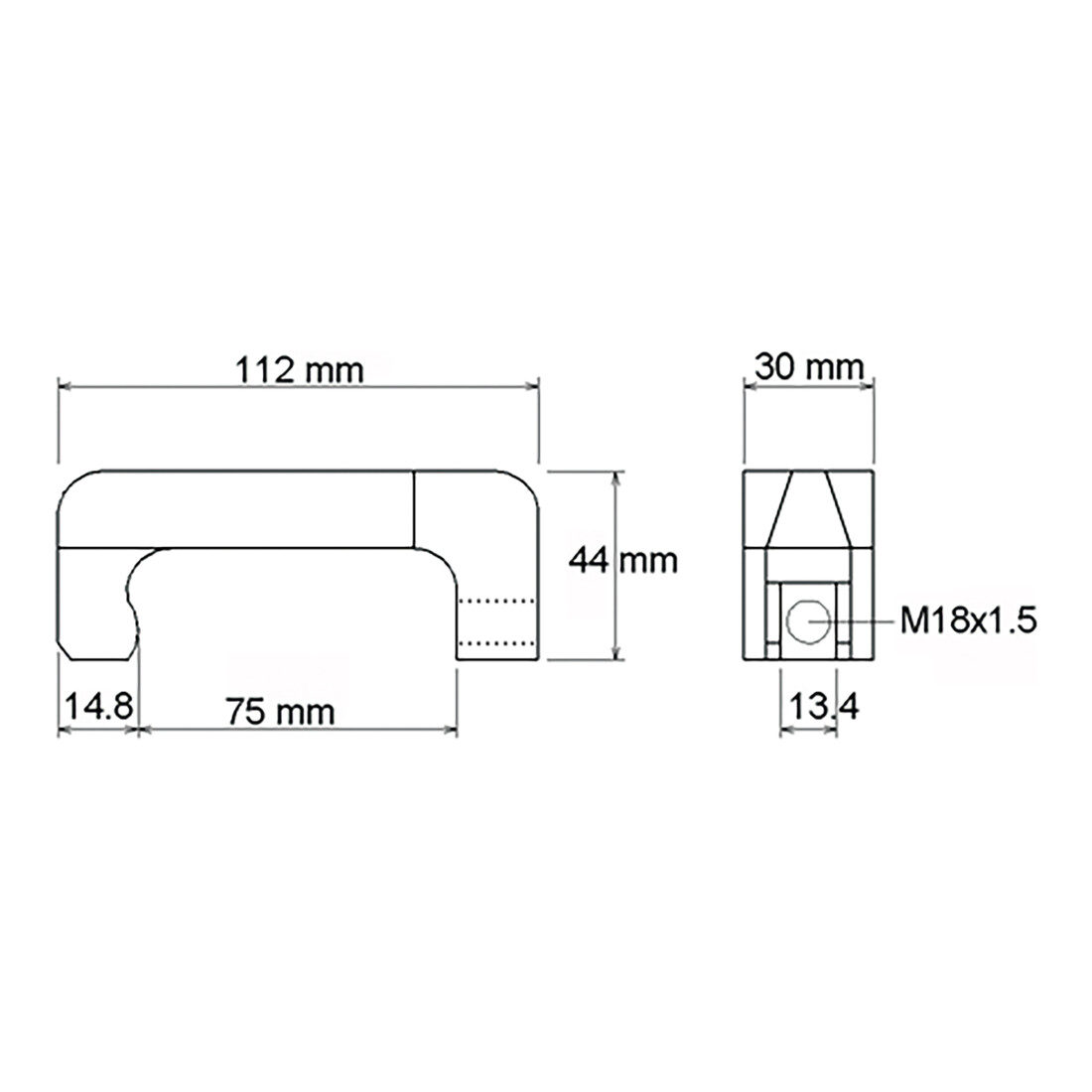 BGS Crochet d'extracteur d’injecteur 13 mm