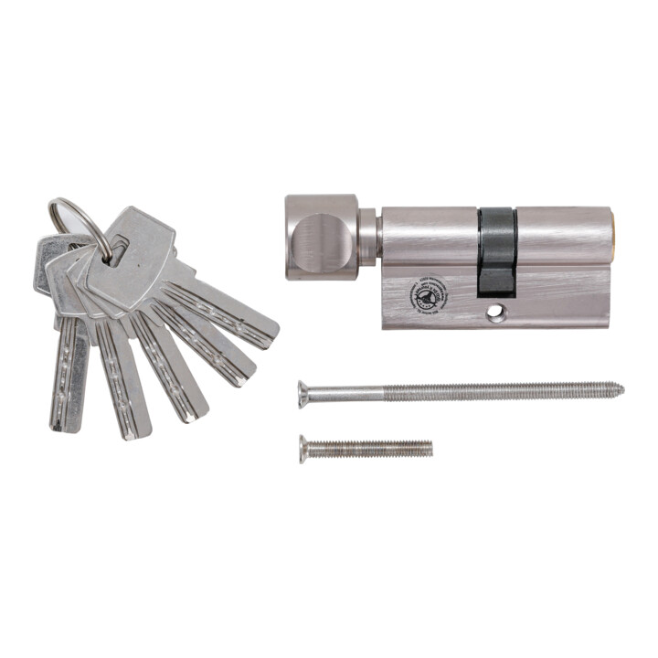 BGS Cylindre de serrures de sécurité avec bouton 60 mm