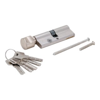 BGS Cylindre de serrures de sécurité avec bouton 80 mm