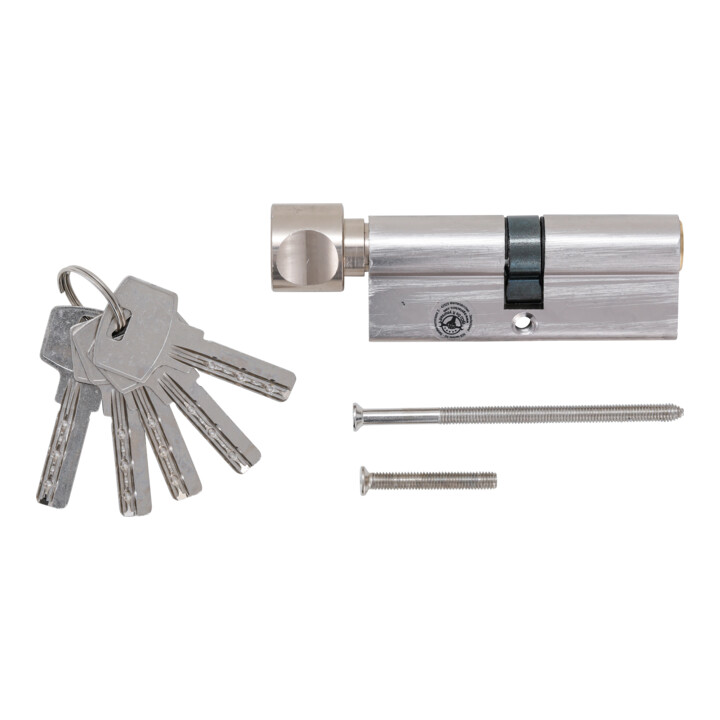 BGS Cylindre de serrures de sécurité avec bouton 80 mm