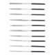 BGS Diamantvijlenset recht 140 x 3 mm, 10 dlg.