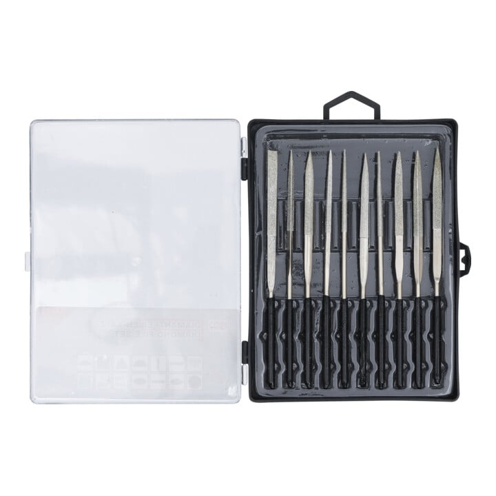 BGS Diamantvijlenset recht 140 x 3 mm, 10 dlg.