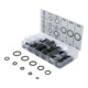 BGS Dichtring-Sortiment 9306, Metall, mit Gummi-Dichtwulst, 150-tlg.-1