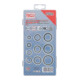 BGS Dichtring-Sortiment 9306, Metall, mit Gummi-Dichtwulst, 150-tlg.-4