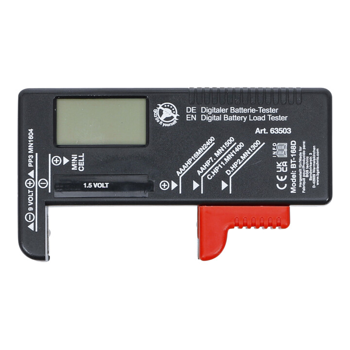 BGS Digitale accutester | 1,5 V / 9 V