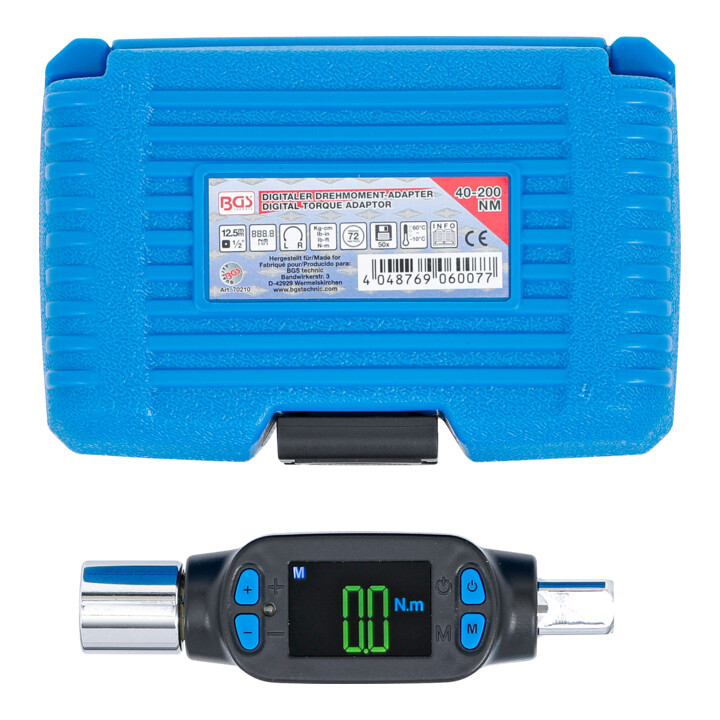 BGS digitale draaimomentadapter 12,5 mm (1/2") 40 - 200 Nm