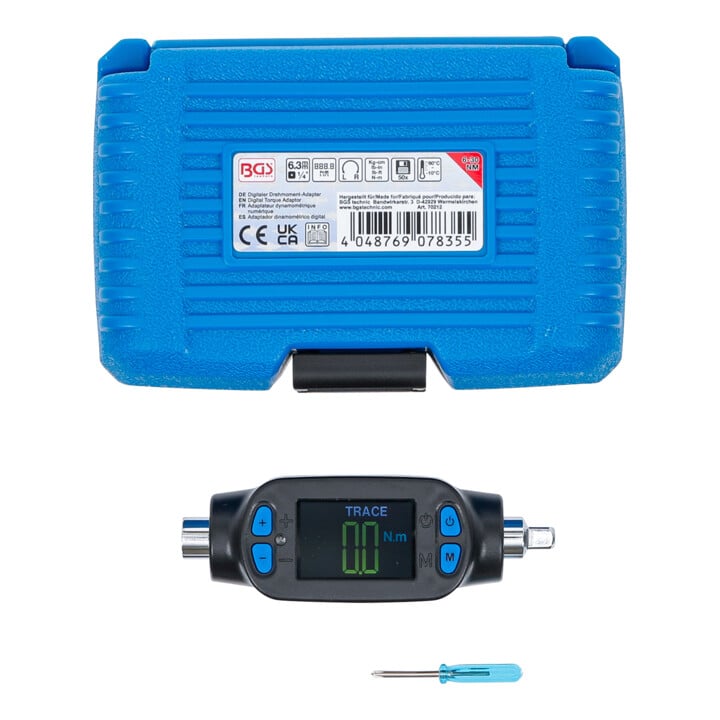 BGS Digitale moment adapter | 6,3 mm (1/4") | 6 - 30 Nm