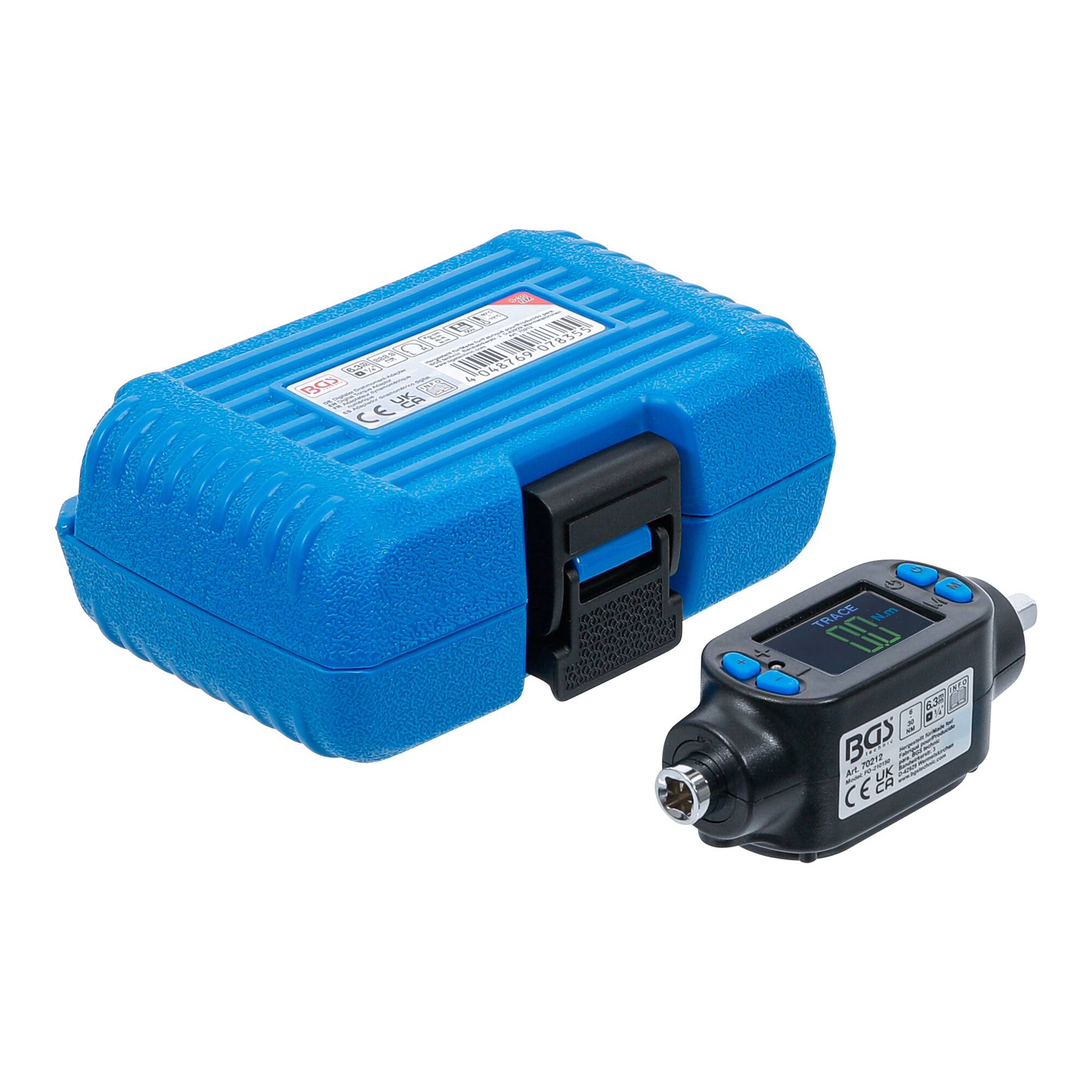 BGS Digitaler Drehmoment-Adapter 70212, 6,3 mm (1/4"), 6 - 30 Nm ; BGS technic