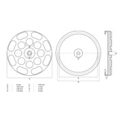 BGS Dischi in gomma, per ponti sollevatori, Ø 120 mm-2