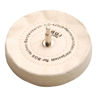BGS Disco di lucidatura con asta, 6mm