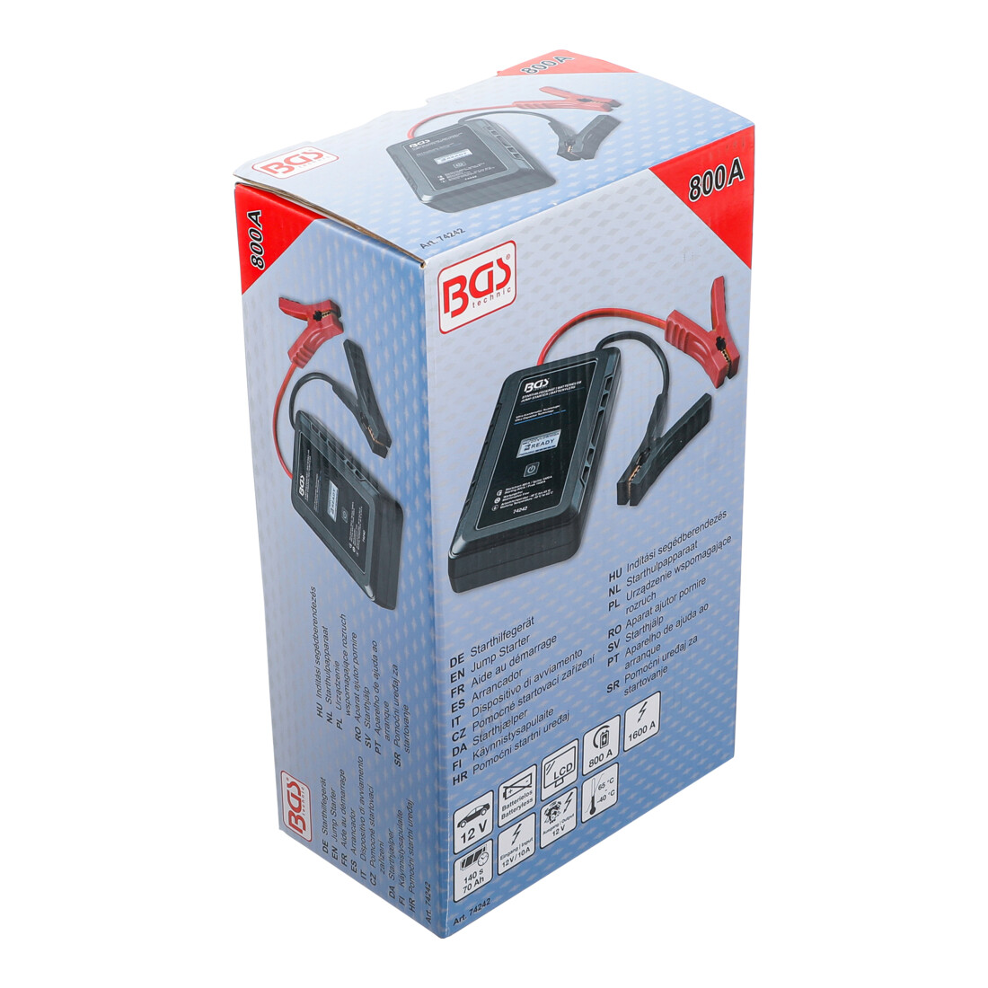 BGS Dispositivo di avviamento, senza batterie, con tecnologia a ultracapacitori, 12 V / 800 A / 1600 A