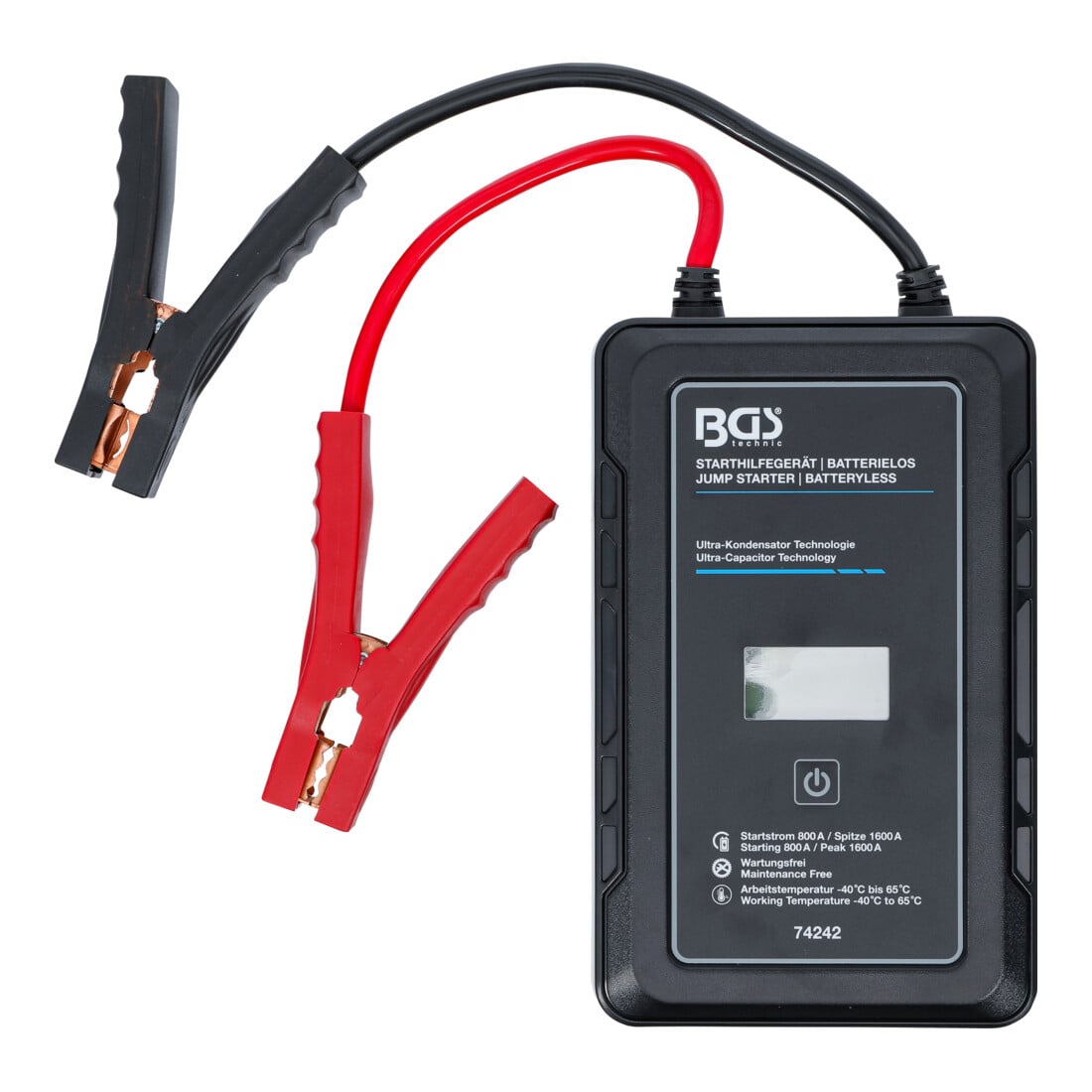 BGS Dispositivo di avviamento, senza batterie, con tecnologia a ultracapacitori, 12 V / 800 A / 1600 A