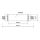 BGS Do it yourself Achsen-Satz für Schubkarrenrad 80949, Ø 20 mm
