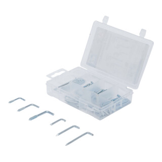 BGS Do it yourself Assortimento di ganci per quadri in acciaio, 48pz.
