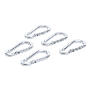 BGS Do it yourself Assortimento di moschettoni, 80x8mm, 5pz.