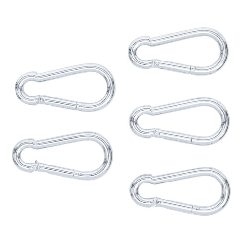 BGS Do it yourself Assortimento di moschettoni, 80x8mm, 5pz.
