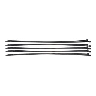 BGS Do it yourself Assortimento fascette per cavi, nere, 8,0 x 700mm, 10pz.
