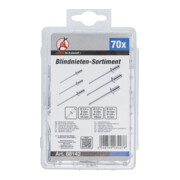 BGS Do it yourself Assortimento rivetti a strappo, Ø 2,4 - 4,8mm, 70pz.-4